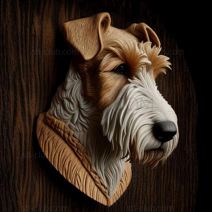 3D model st Foxterrier dog (STL)